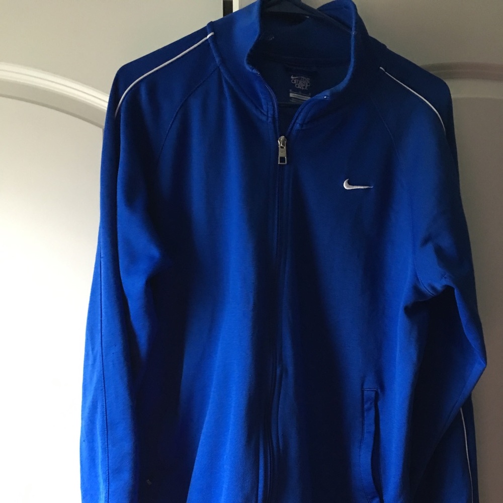 Lightweight blue and white Nike jacket